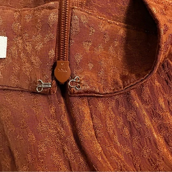 Madewell Rust Burnt Orange Jacquard Maxi Skirt Women’s Size 4 High Waist Long - Picture 5 of 14